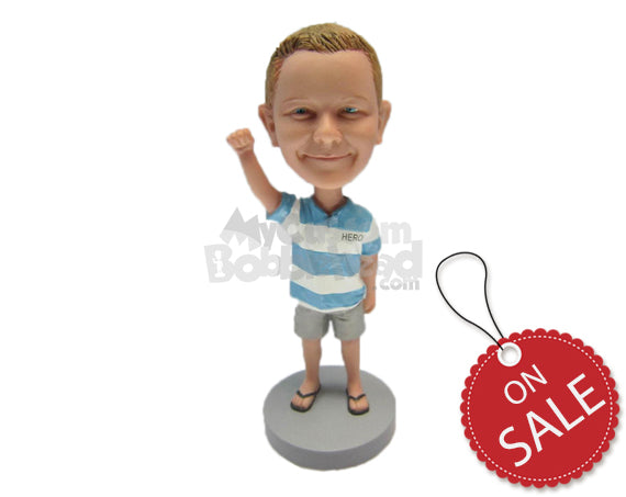 Custom Bobblehead Small Boy In T-Shirt And Jeans Waving Hello - Parents & Kids Babies & Kids Personalized Bobblehead & Cake Topper Custom Bobblehead Small Boy In T-Shirt And Jeans Waving Hello - Parents & Kids Babies & Kids Personalized Bobblehead & Cake Topper